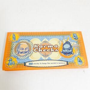 New Karma Checks checkbook good bad world balance